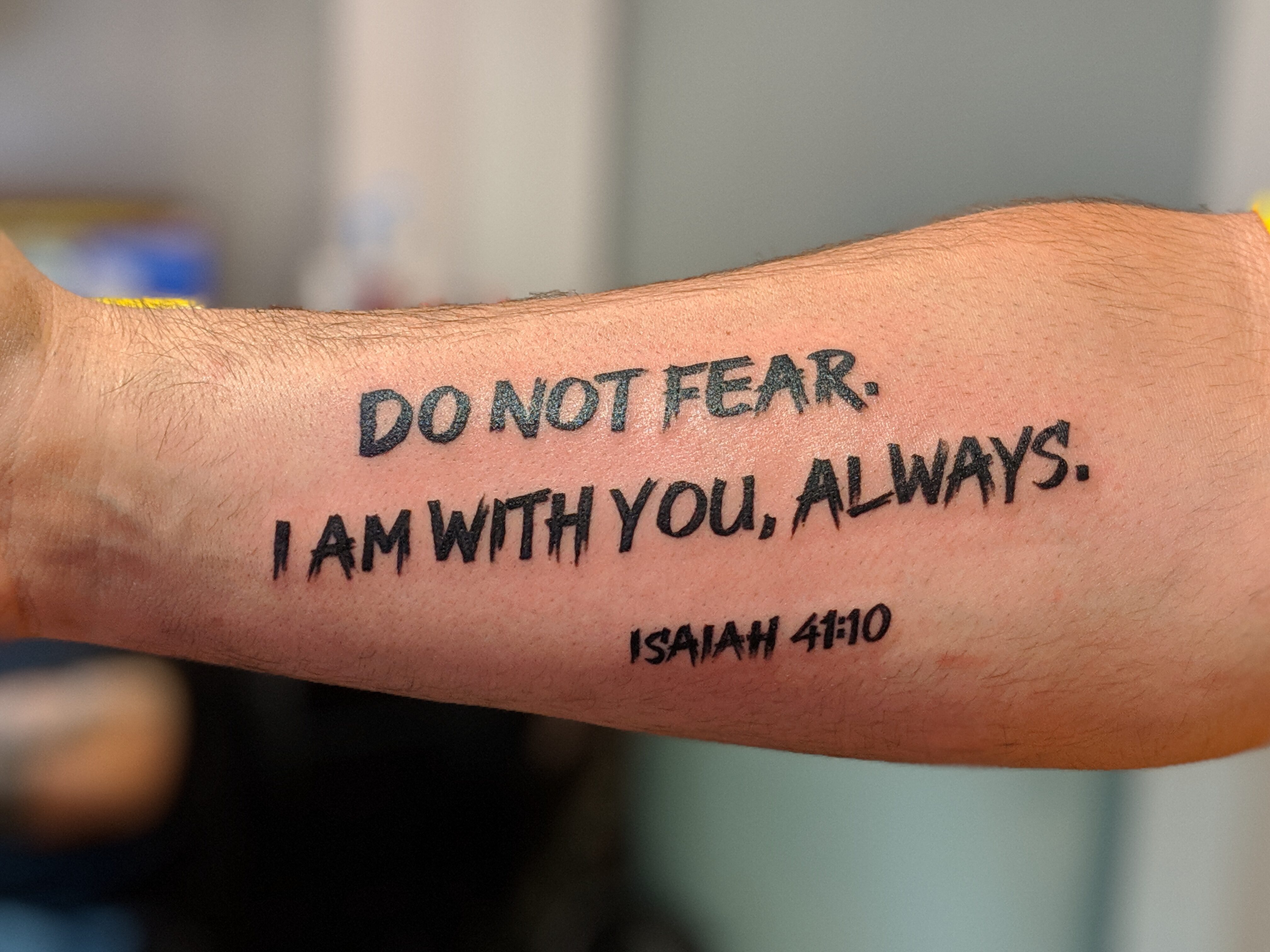 Always With You  Lettering Tattoo with Diamond Symbol