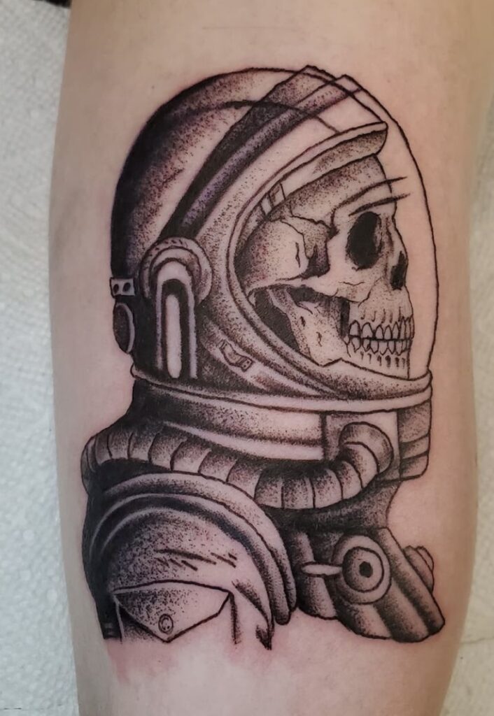 Share 187+ skeleton astronaut tattoo best